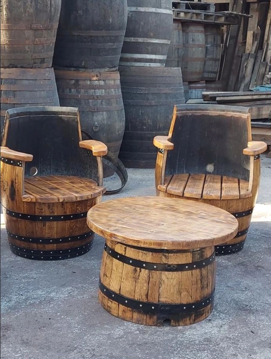 Barrel Patio Set
