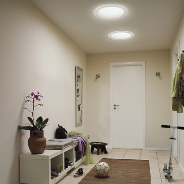 Multiple Velux Sun Tunnels In Hallway 