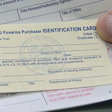 NJ FID Card,  Firearms Identification card
