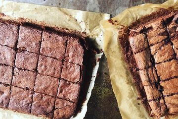 Flowerless Chocolate, walnut & cherries brownie tray 
