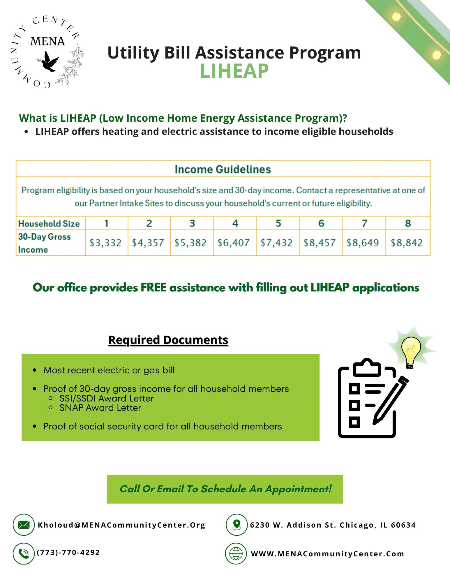 Utility Assistance Program LIHEAP