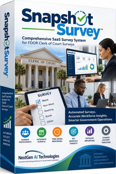 Snapshot Survey software box for court surveys.