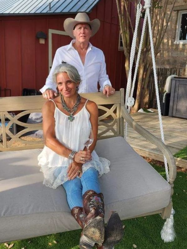 Gabriel and Litsa Folse at Barelle Vineyards, Fredericksburg, TX