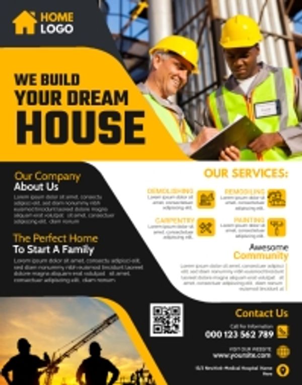 construction social media marketing ad design