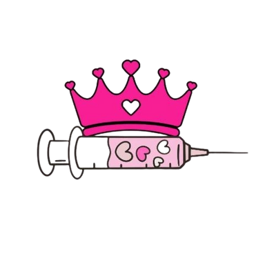Texas Needle Queen
Pink syringe 
Hot pink crown