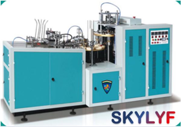 SKYLYF PAPER CUP MAKING MACHINE WITH OPEN CAM AND AUTOMATIC LUBRICATION SYSTEM