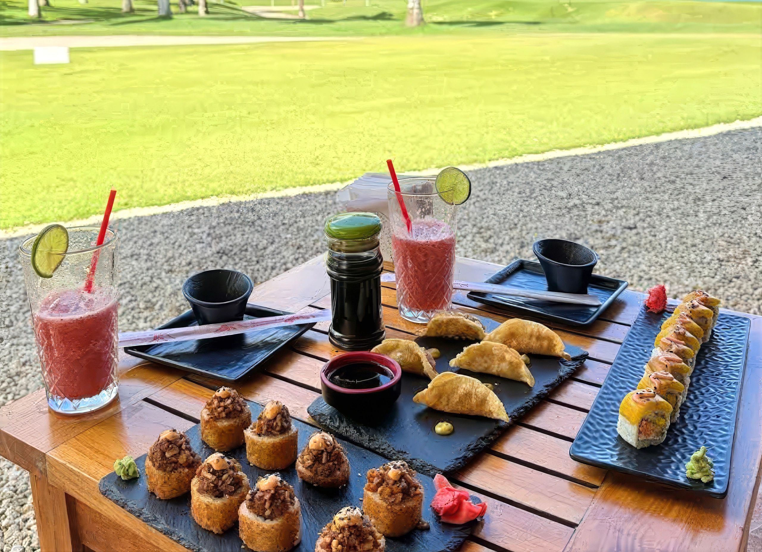 Food and refreshments at Terrazza 19 Bar & Grill, La Estancia Golf & Country Club, La Romana, Domini