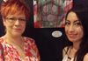 Kim O. and Nora R. at UV gallery