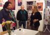 Roberto Rico at Kim's solo art exhibit