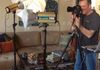 Jeff Green shooting my artwork!