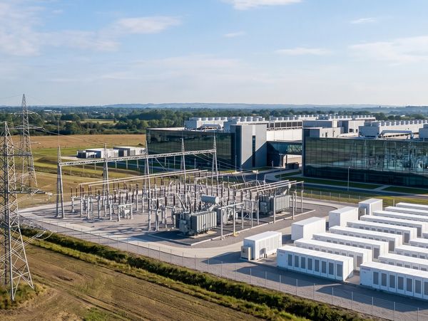 Workers build the modern electric grid and AI infrastructure powering the future energy economy 