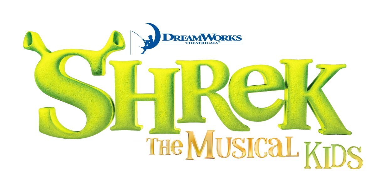Logo for Shrek The Musical Kids by DreamWorks Theatricals.