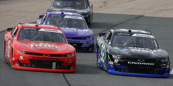 Josh Williams drives the Sleep Well Inc. DGM Racing Chevrolet at New Hampshire Motor Speedway.