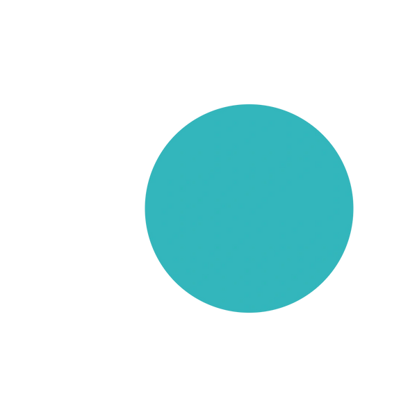 A blue circle centered on a black background.
