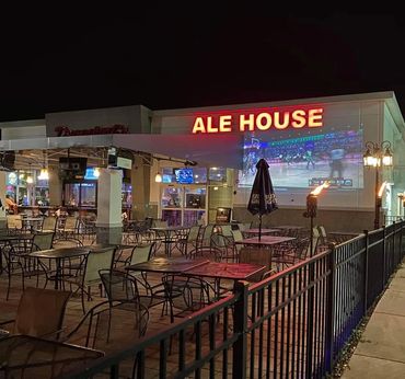 Large Outside Patio viewing Sports