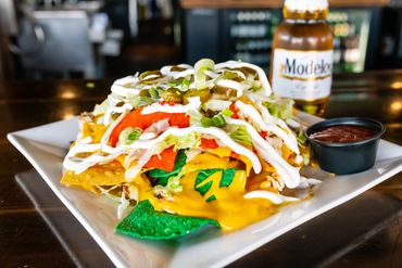 Nachos and cold beer