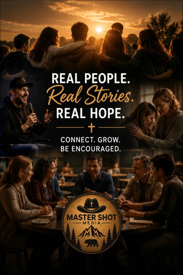 Group connections and encouragement with real stories and hope.