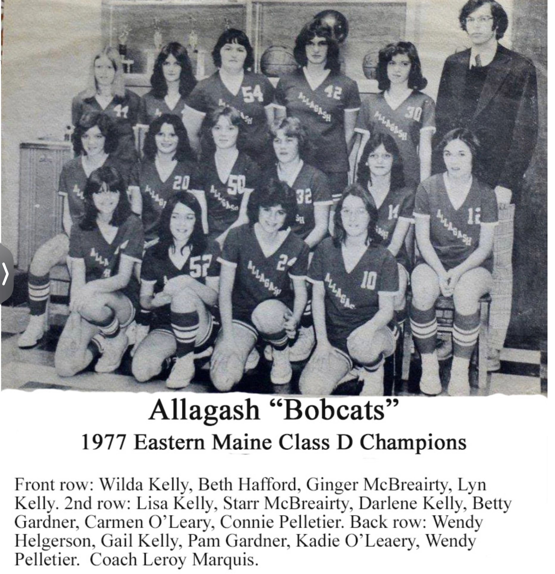 The Allagash “Lady Bobcats” girls basketball team put the town of Allagash on the​​ “Basketball Map”