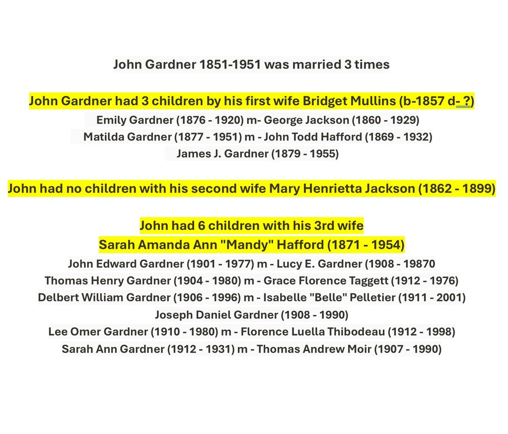  John Gardner was married three times