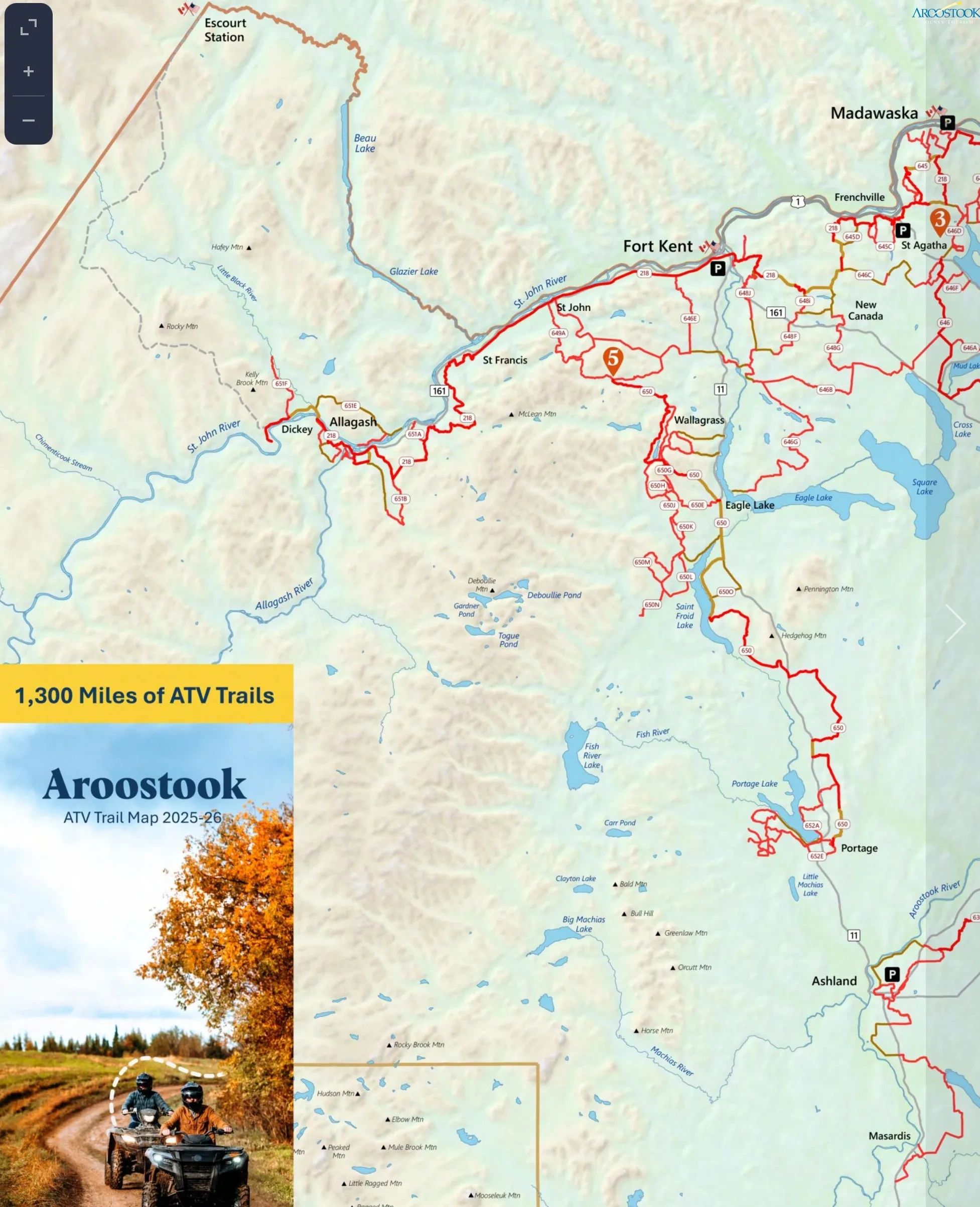 Aroostook County is home to one of the top 10 trail systems of North America!