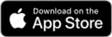 App Store download button with Apple logo on black background.