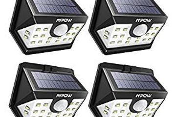 Mpow Solar Lights,20 LED Solar Powered Security Lights with Motion Sensor Wide Angle Lighting,Solar 