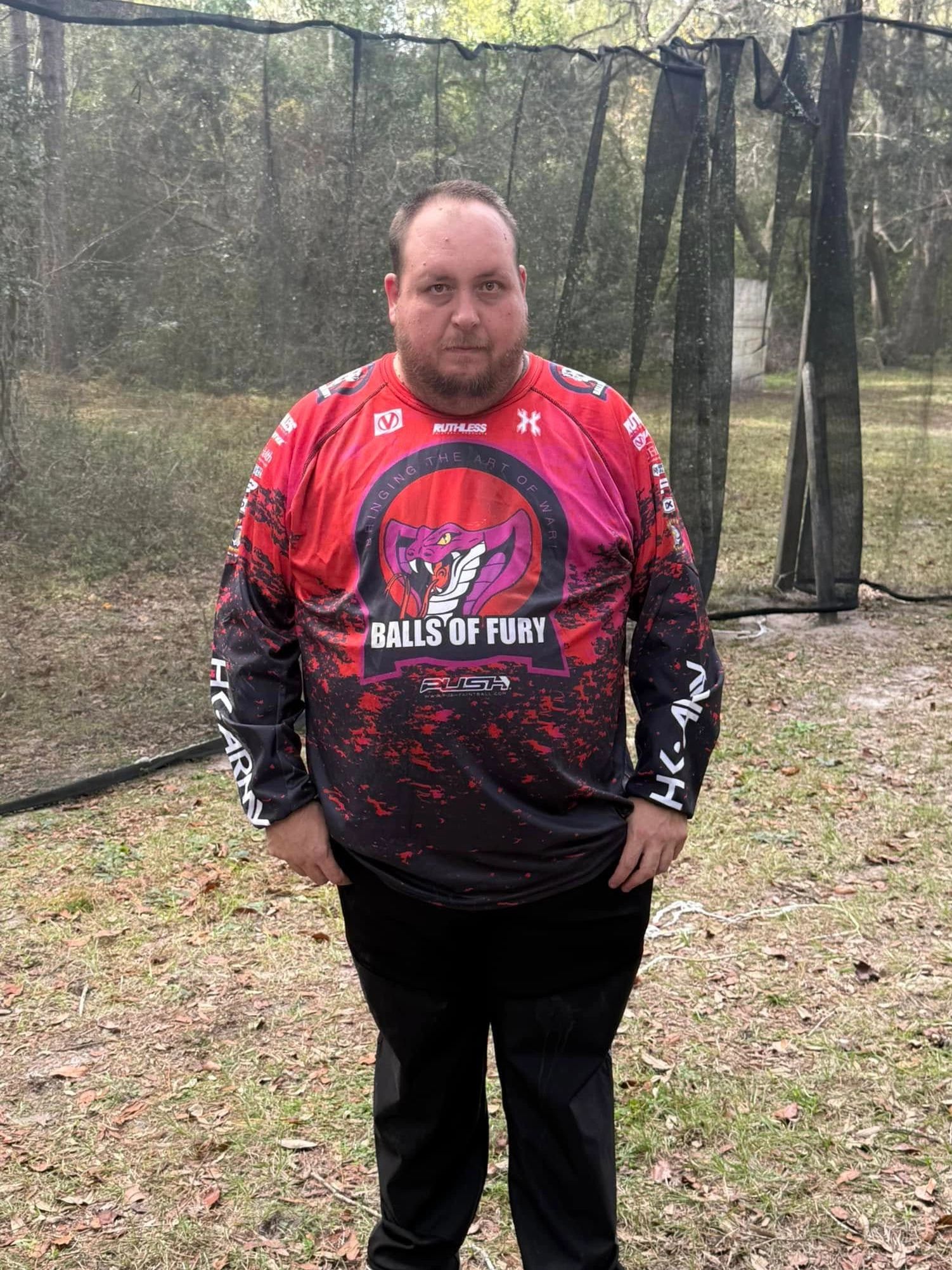 Roger Crews is the first person to obtain a full setup through the Balls of Fury Foundation and is n