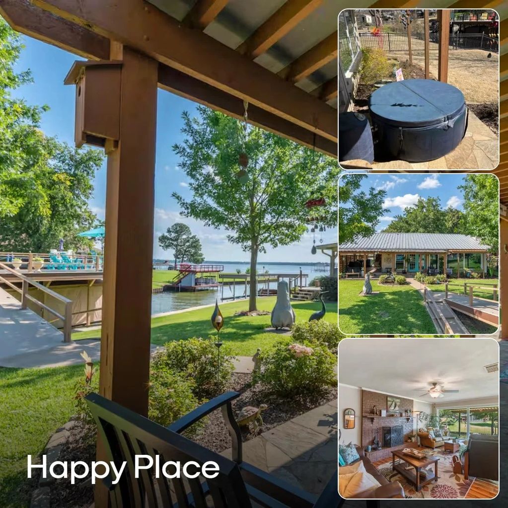 Tranquil lakeside home with cozy interiors and relaxing outdoor spaces.