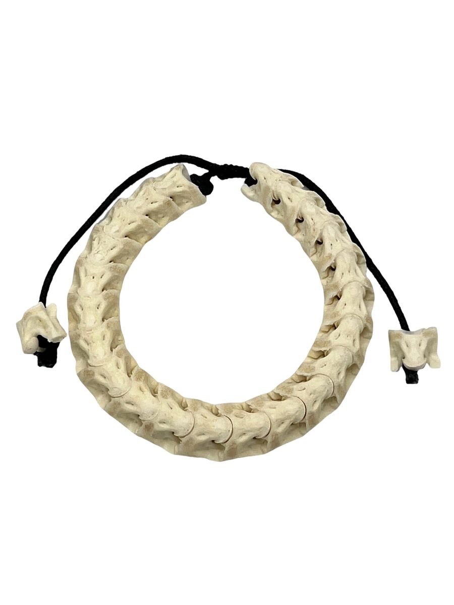 Snake Vertebrae Bracelet (White)