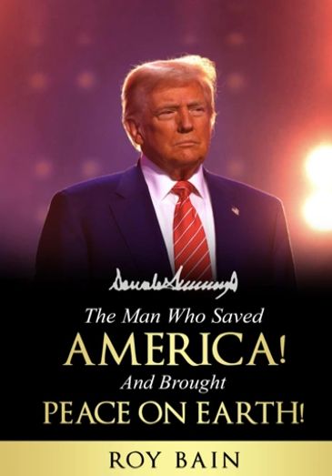 Book cover featuring Donald Trump and a bold title.