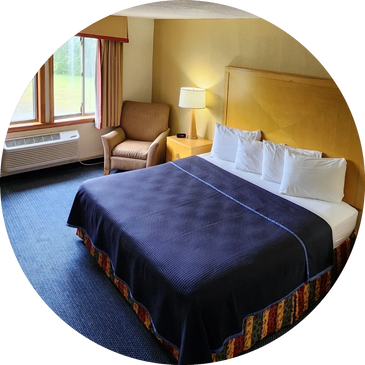 Executive King Suite at Katahdin Inn and Suites.