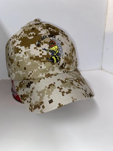 Custom embroidered Big Bee Bee LLC hat. 