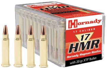Hornady XTP .17 HMR 20 gr JHP ammo