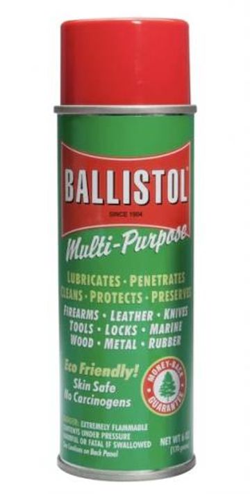 Ballistol multipurpose oil, 6 oz Aerosol can gun cleaner
