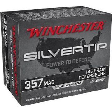 Winchester Silvertip .357 Mag 145 gr JHP ammo