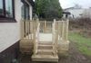 decking with steps and handrail