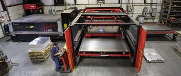 Amada 9000 Watt Fiber Laser, 5 x 10, ROS and Automation, Tower