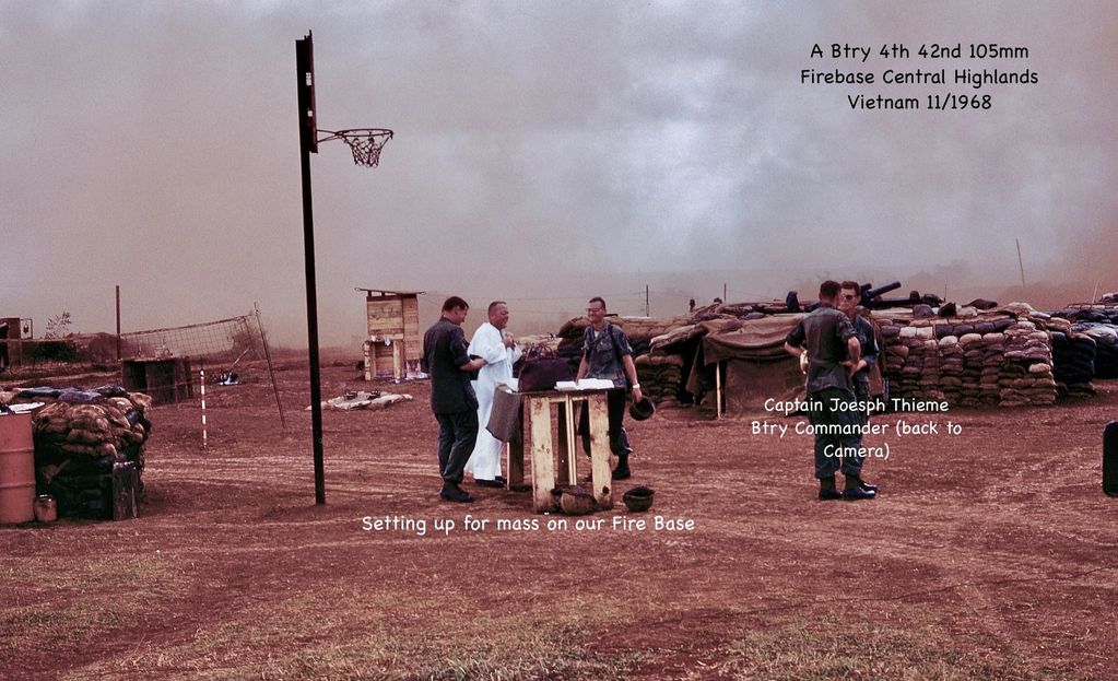 FB base outside Ban Me Thout, Vietnam. Fall 1968.