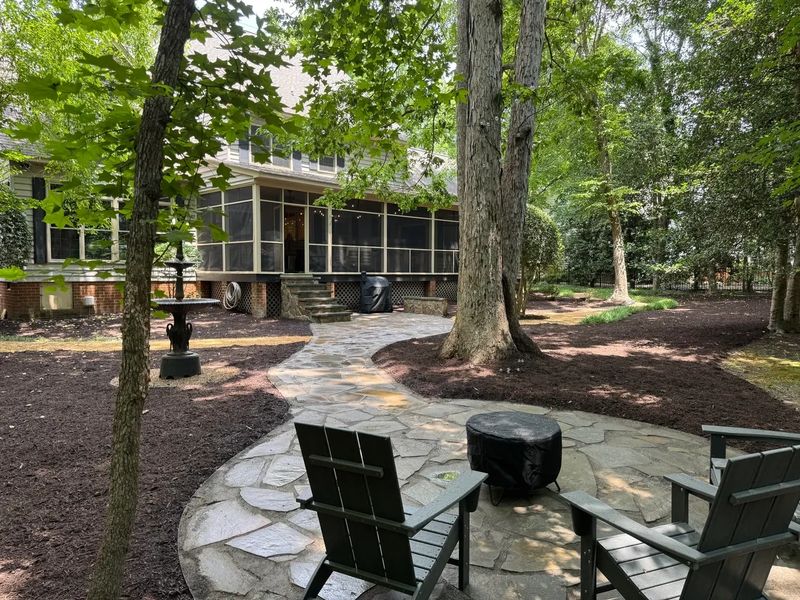 Beautiful flagstone patio