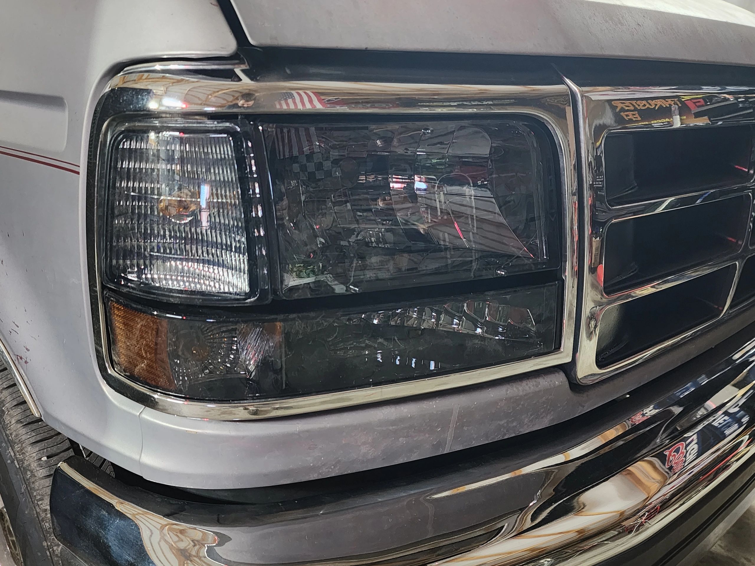 92-97 OBS Ford Headlight Change, Grill / Header Panel Service