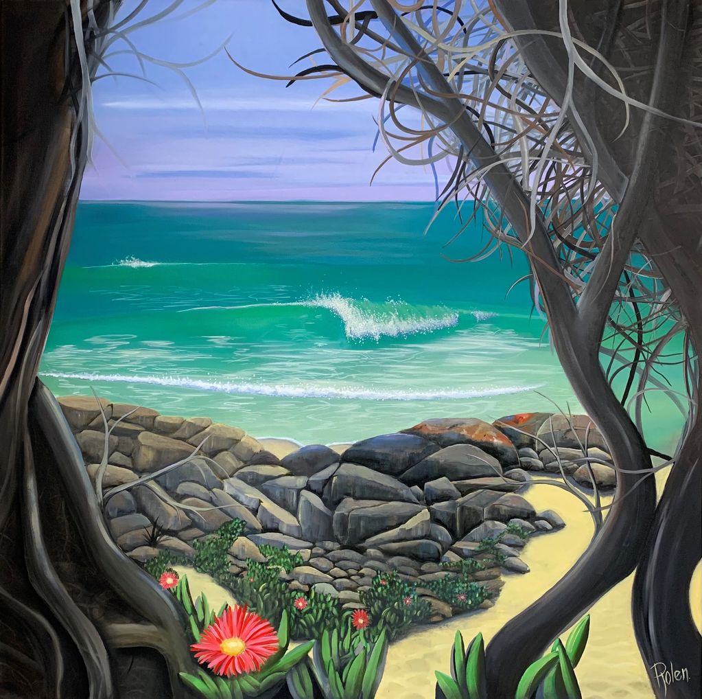 Secrets - Falmouth Tasmania 
Oil on Canvas 120cm x 120cm