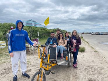 Group of people taking picture