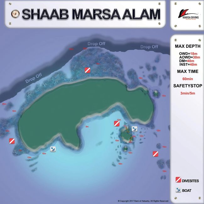 Marsa Diving Dive Site, Maps, Dolphin House, Marsa Alam Marsa Diving