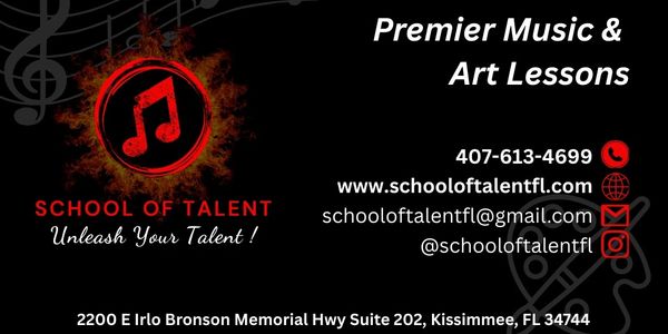 School of Talent's Business Card.