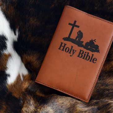 Laser engraved Bible Cover