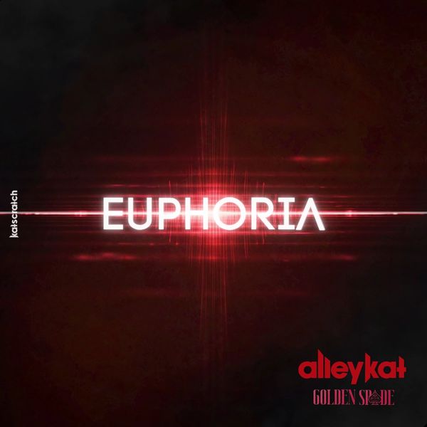 Glowing red and white text displaying 'EUPHORIA' with dark background.