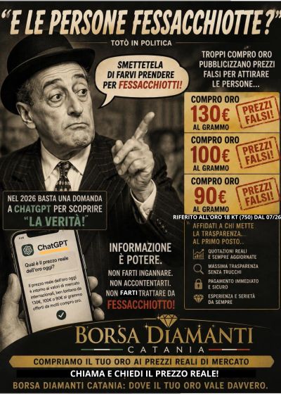 Compro oro serio e professionale a Catania 