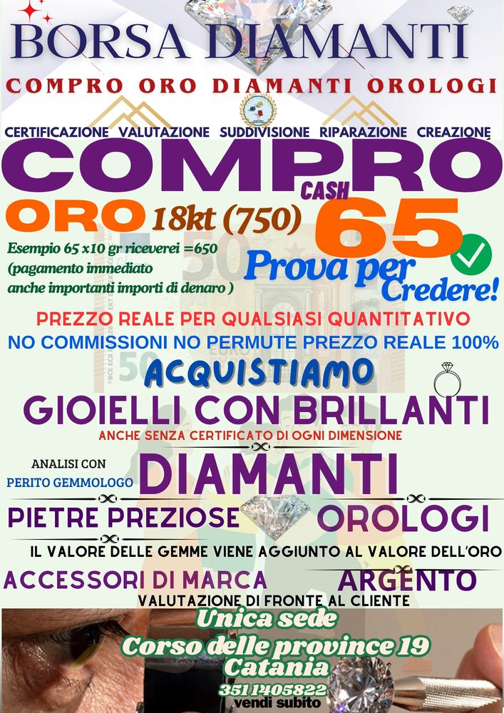 Compro oro catania 