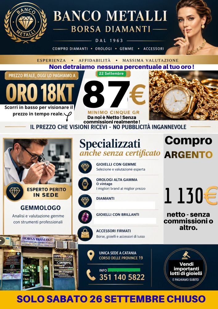 Compro oro. Catania