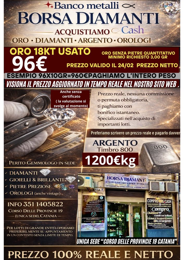 Compro oro Catania .